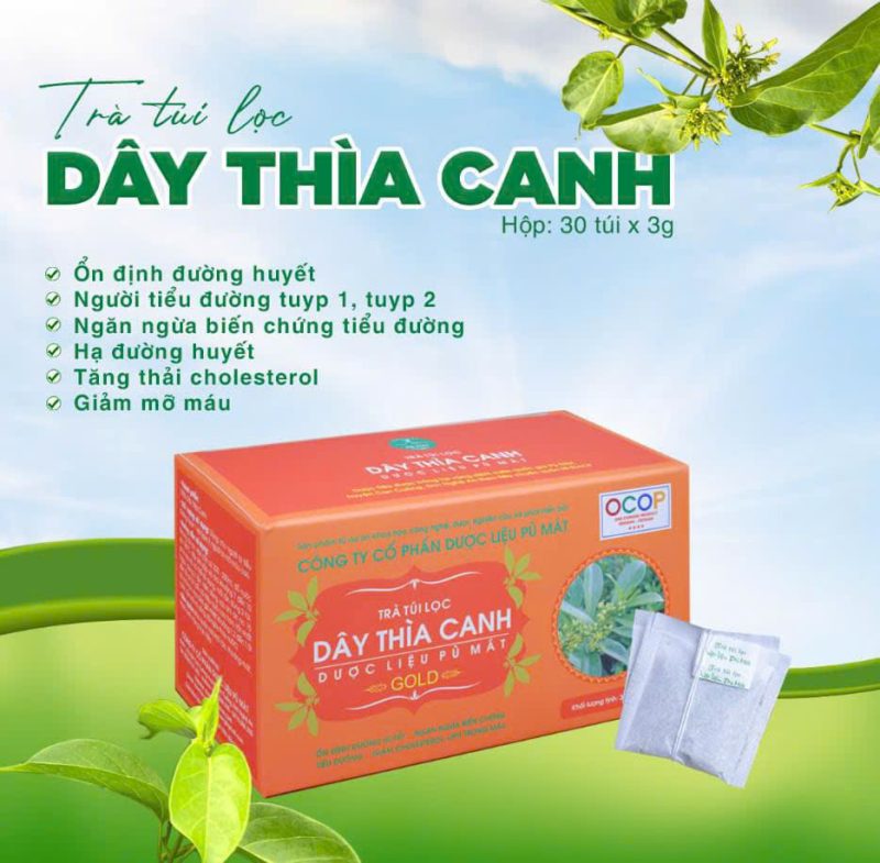 Trà túi lọc dây thìa canh Pù Mát - Trà dược liệu túi lọc